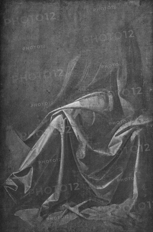 'Cast of Drapery for a Seated Figure', c1475 (1945). Artist: Leonardo da Vinci.
