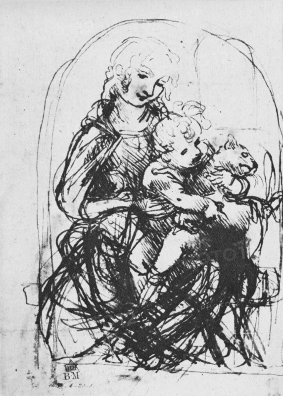'Madonna and Child with a Cat', 1478-1481 (1945). Artist: Leonardo da Vinci.