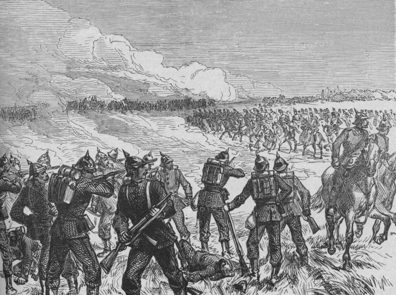 'The Battle of Langensalza', c1890. Artist: Unknown.