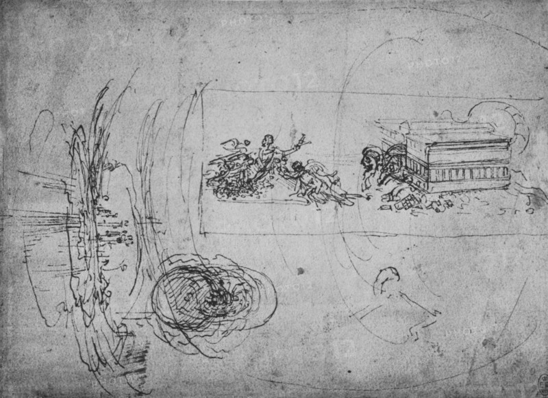 'Allegorical Representation', c1480 (1945). Artist: Leonardo da Vinci.
