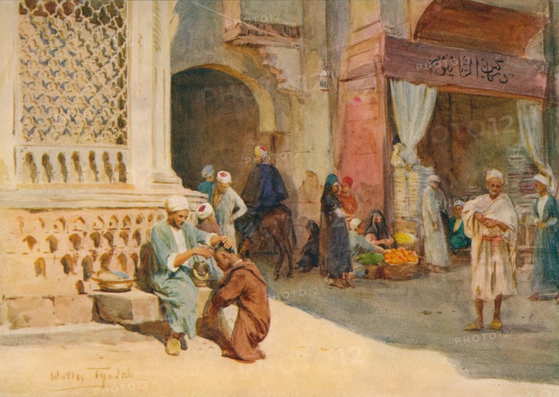 'The Hairdresser', c1905, (1912). Artist: Walter Frederick Roofe Tyndale.