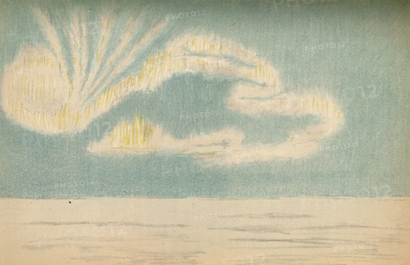 'Aurora Borealis, 18th October 1894, (1897). Artist: Fridtjof Nansen.
