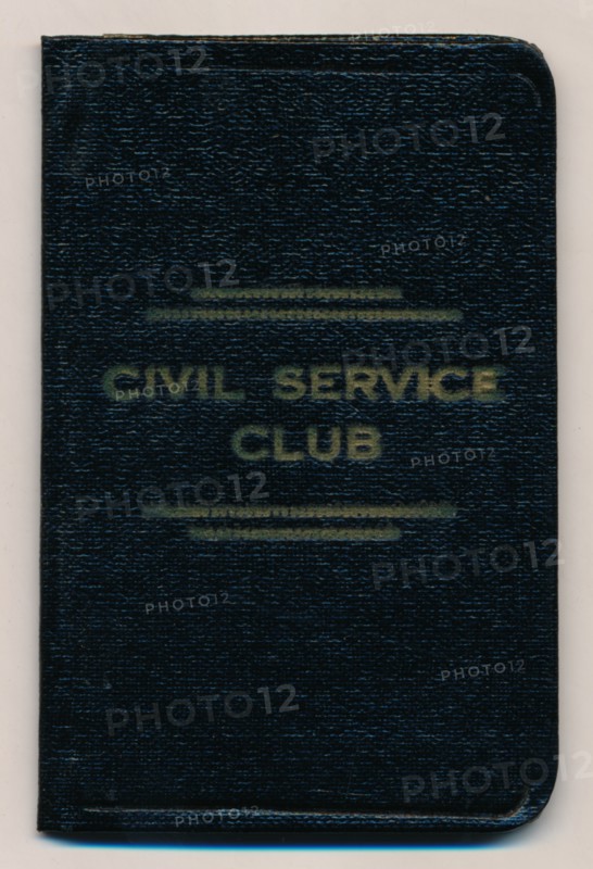 'Rules of the Civil Service Club', c1953. Artist: Unknown.