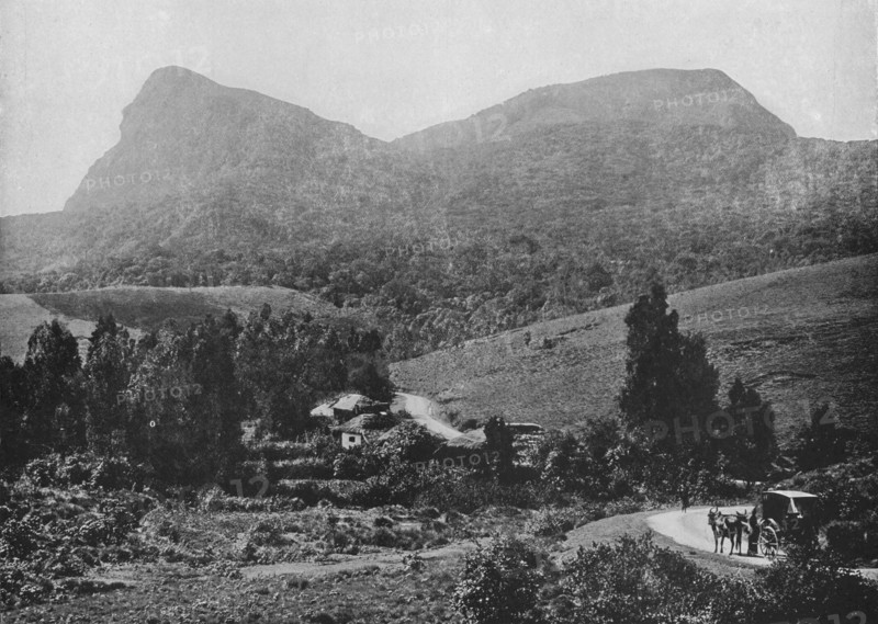 'On the Road to Hakgalla. Hakgalla Rock in the Distance', c1890, (1910). Artist: Alfred William Amandus Plate.