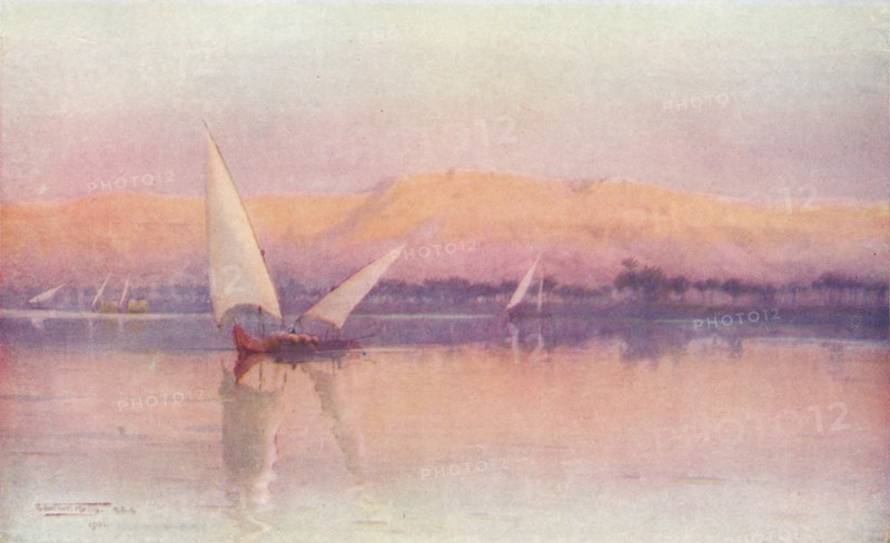 'A Nile Afterglow', c1880, (1904). Artist: Robert George Talbot Kelly.