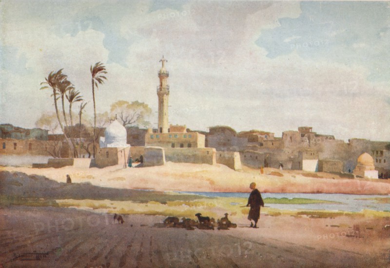 'The Village of Salamun', c1880, (1904). Artist: Robert George Talbot Kelly.