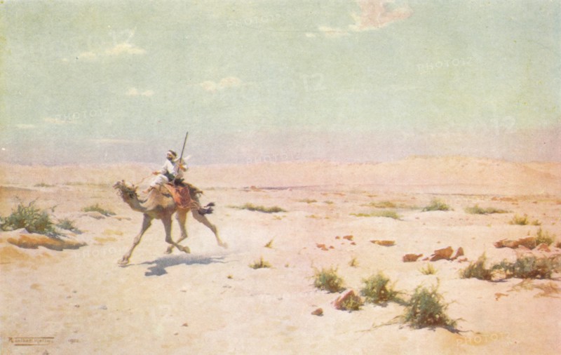 'A Desert Courier', c1880, (1904). Artist: Robert George Talbot Kelly.