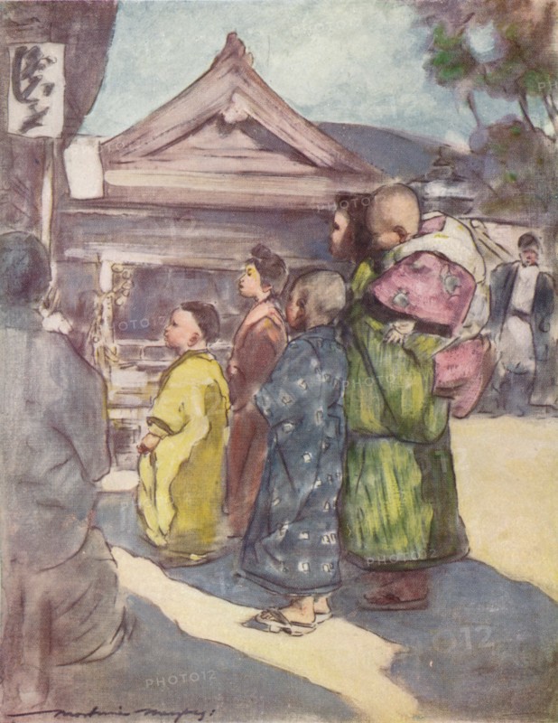 'Watching the Play', c1887, (1901). Artist: Mortimer L Menpes.