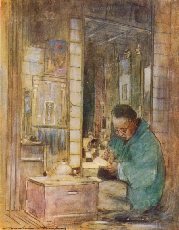 'Making Up Accounts', c1887, (1901). Artist: Mortimer L Menpes.