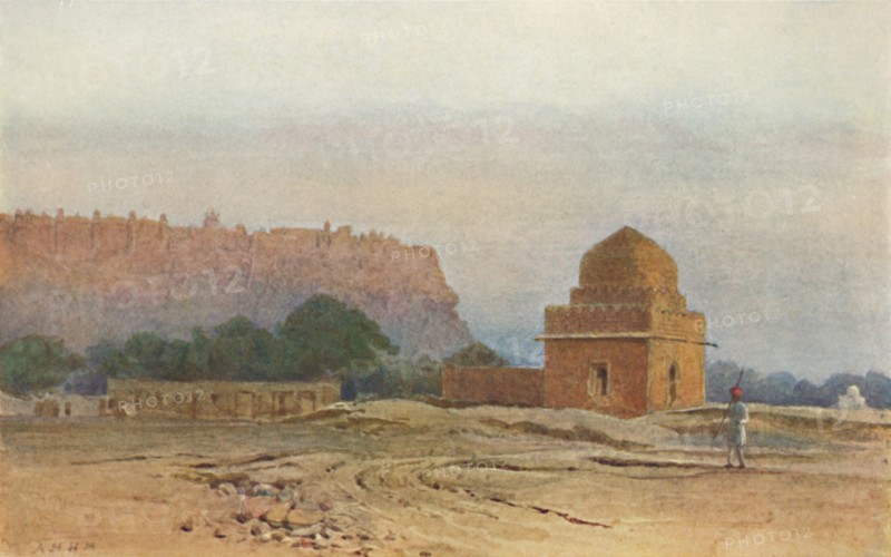 'Gwalior Fort Before Sunrise', c1880 (1905). Creator: Alexander Henry Hallam Murray.