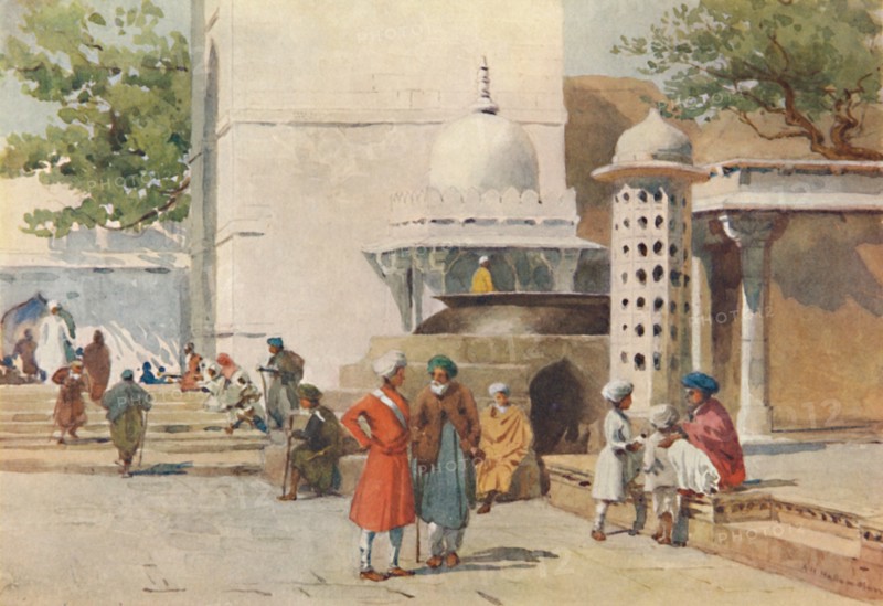 'The Cauldron at the entrance to the Dargah, Ajmere', c1880 (1905). Creator: Alexander Henry Hallam Murray.