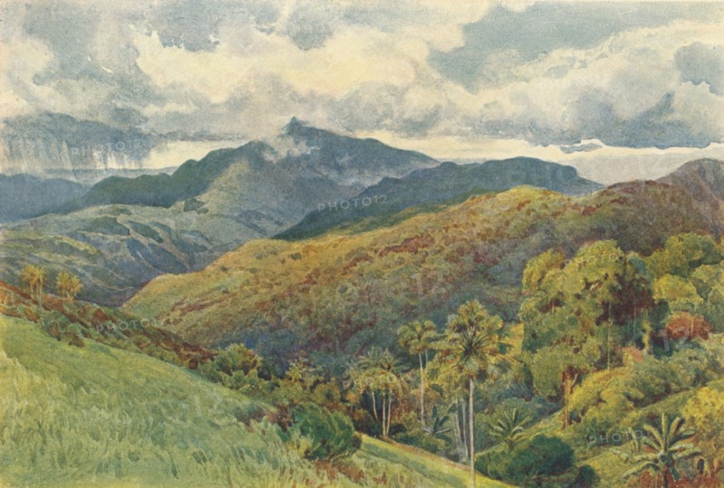 'The Mountains from Pallekelly', c1880 (1905). Creator: Alexander Henry Hallam Murray.