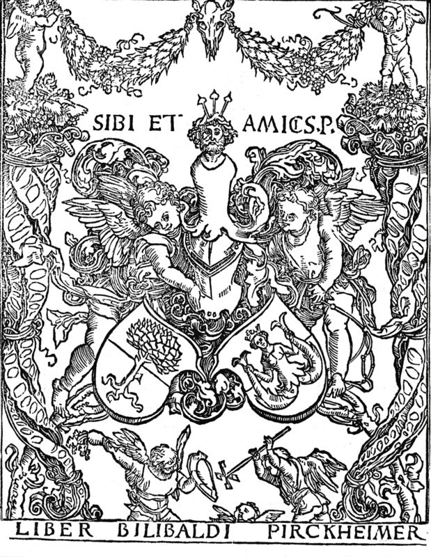'Bookplate of Willibald Pirkheimer', c1502-1503, (1906). Creator: Albrecht Durer.
