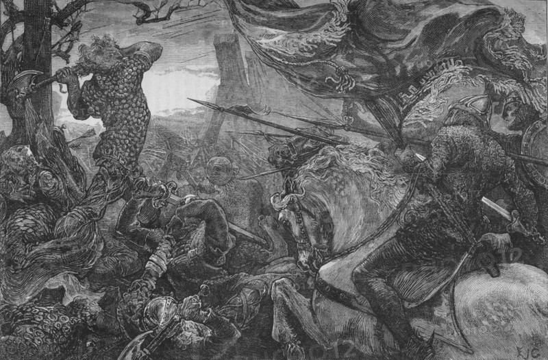 'Harold at the Battle of Hastings', 1066, (c1880). Artist: Unknown.
