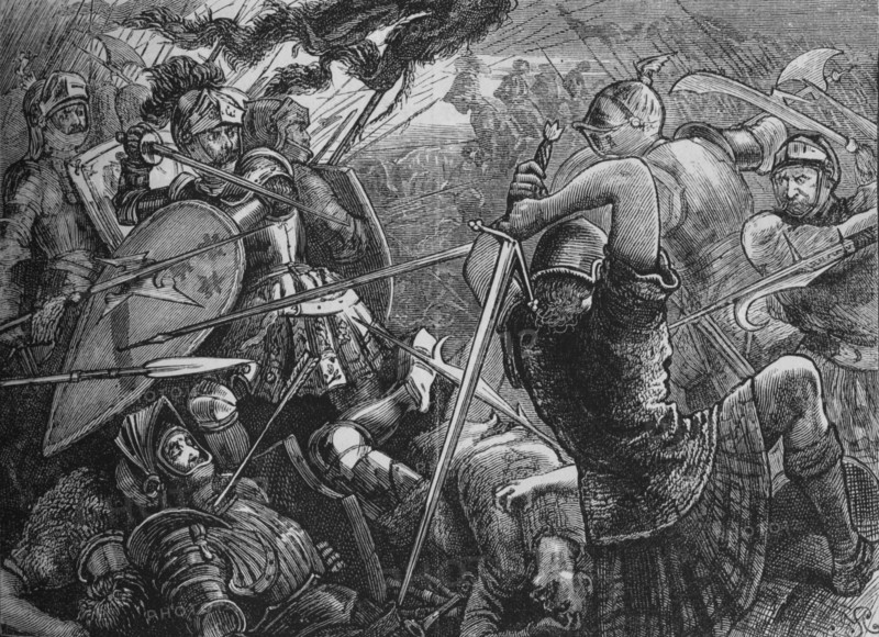 'The Battle of Flodden', 9 September 1513, (c1880).  Artist: Unknown.