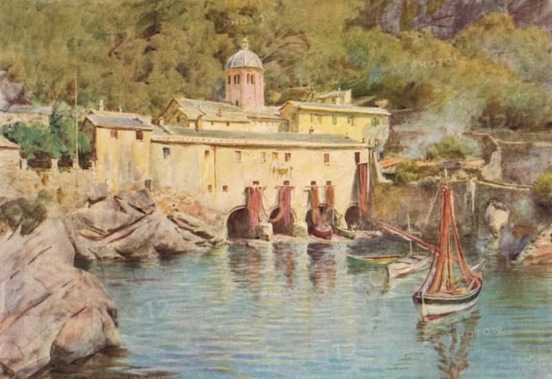 'S. Fruttuoso', c1910, (1912). Artist: Walter Frederick Roofe Tyndale.