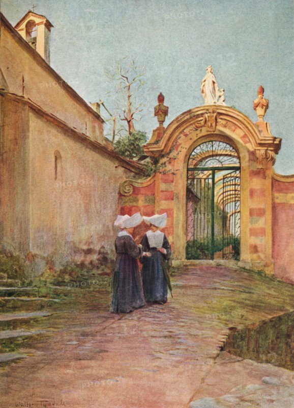 ''Entrance to the Villa Centurione, S. Margherita Ligure', c1910, (1912). Artist: Walter Frederick Roofe Tyndale.