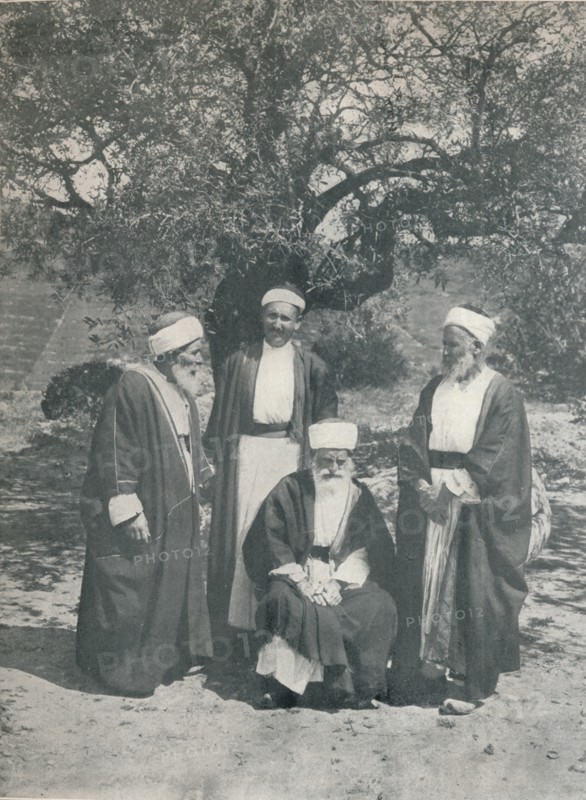 'Druse Chiefs', c1913. Artist: Charles JS Makin.