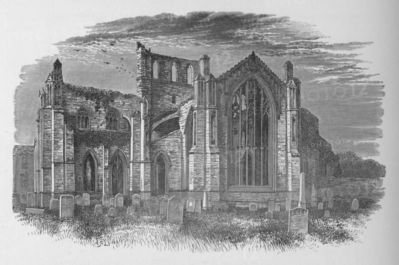 'From the East', Melrose Abbey, c1880, (1897). Artist: Alexander Francis Lydon.