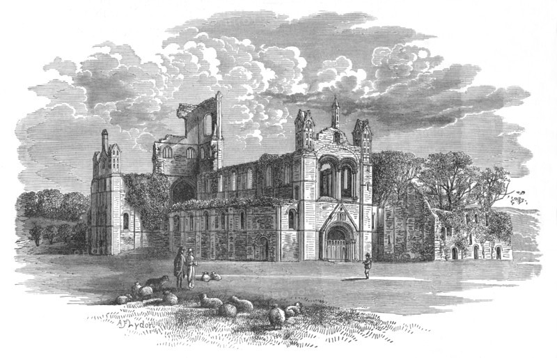 'From the North-West', 'Kirkstall Abbey, c1880, (1897). Artist: Alexander Francis Lydon.