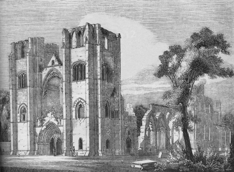 'Cathedral of Elgin', 1845. Artist: Unknown.