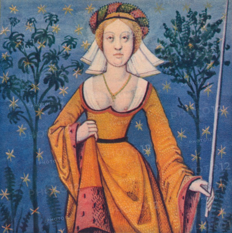 'Flore - Deesse Des Fleurs', 1403, (1939). Artist: Master of Berry's Cleres Femmes.