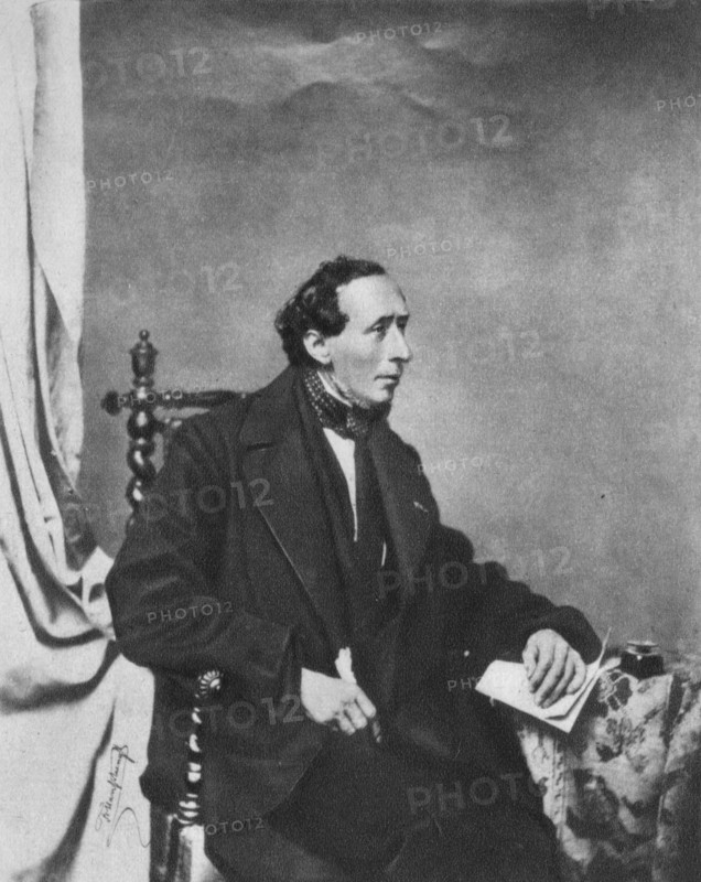 'Hans Andersen', 1860, (1939). Artist: Franz Seraph Hanfstaengl.