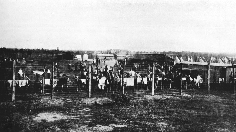 'The concentration camp at Frith Hill, Camberley', 1914, (1915). Artist: Unknown.