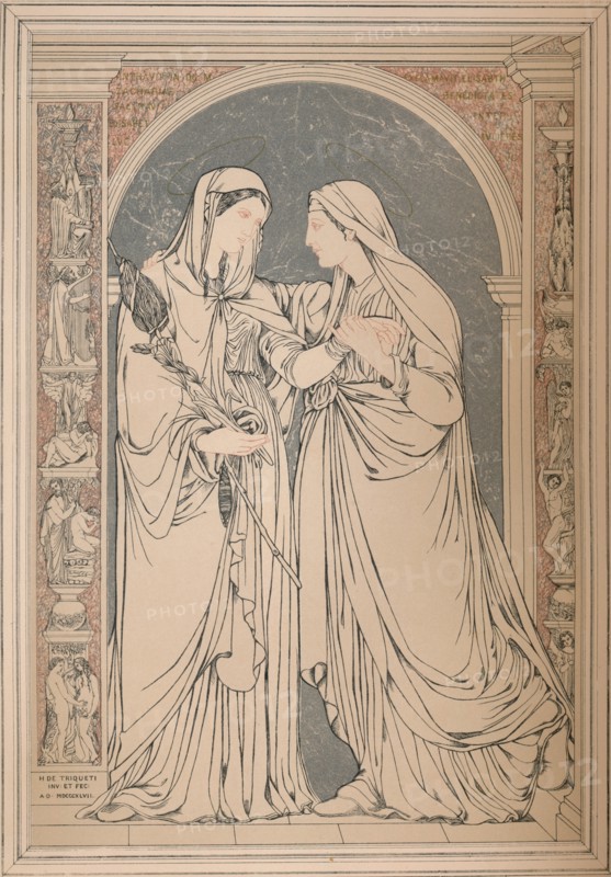 A Marble Mosaic Picture, by The Baron H. De Triqueti, Paris', 1893.  Artist: Robert Dudley.