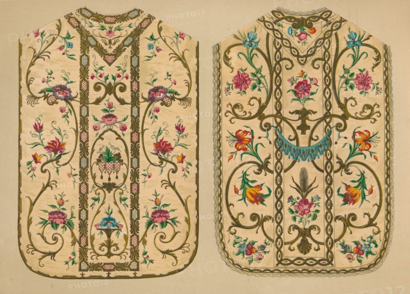 Embroidered Chasubles by Luigi & Ersilia Martini', 1893.  Artist: Robert Dudley.