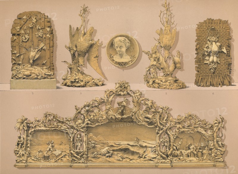 'Wood Carvings', 1893.  Artist: Robert Dudley.