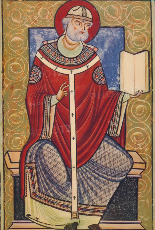 'St. Gregory The Great, 12th century, (1939).  Creator: Unknown.