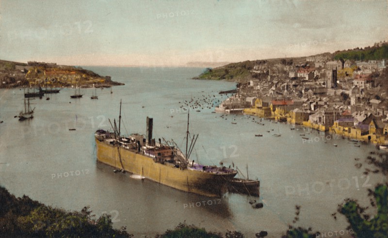 'Fowey from Hall Walk', c1930. Artist: Unknown.