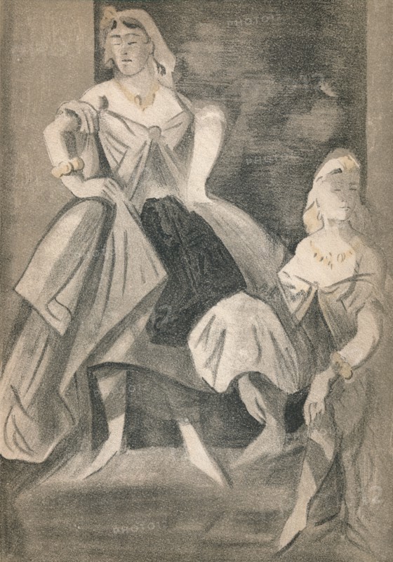 'Portrait by Constantin Guys', c1860, (1939). Artist: Constantin Guys.