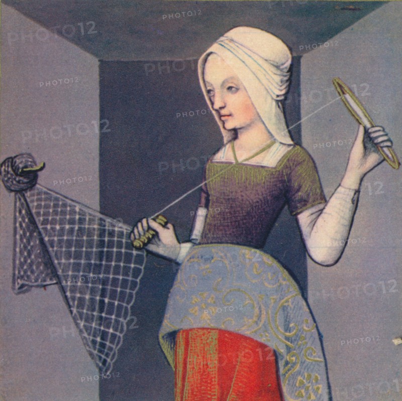'Arachne - Native De Colophon', 1403, (1939). Artist: Master of Berry's Cleres Femmes.