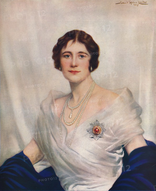 'Her Majesty Queen Elizabeth', 1937. Creator: John Saint-Helier Lander.