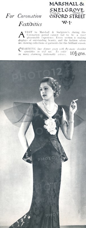 'For Coronation Festivities - Marshall & Snelgrove', 1937. Artist: Unknown.