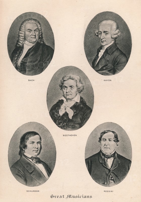 'Great Musicians - Plate III.', 1895. Artist: Unknown.
