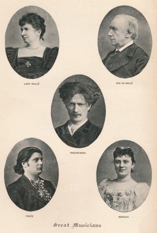 'Great Musicians - Plate X.', c1880, (1895). Artist: F Jenkins Heliog.
