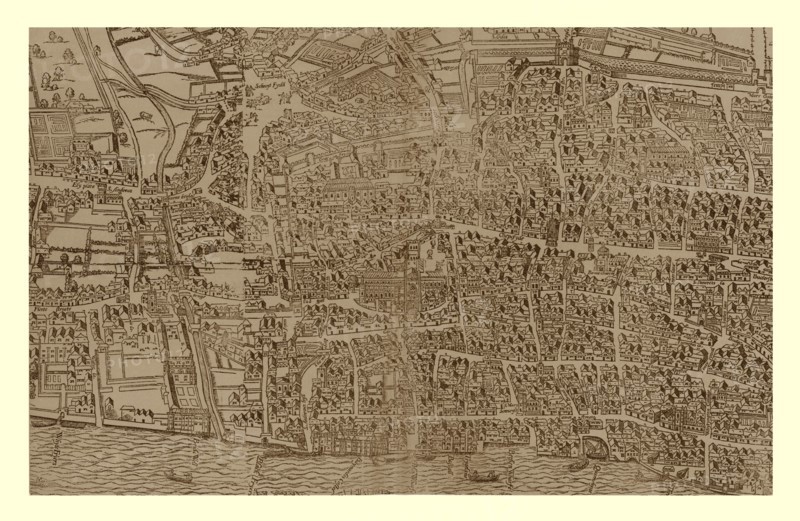 Civitas Londinum, c1560-1620, (1886). Artist: Ralph Agas.