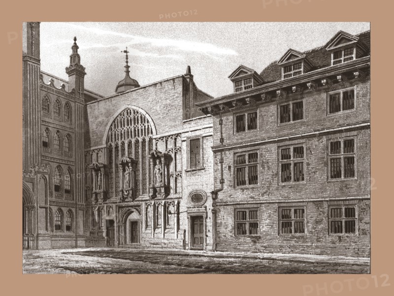 West Front of Guildhall Chapel, 1886. Artist: Unknown.