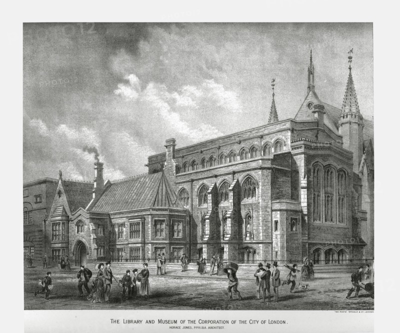 City of London Library and Museum, 1886. Artist: Unknown.