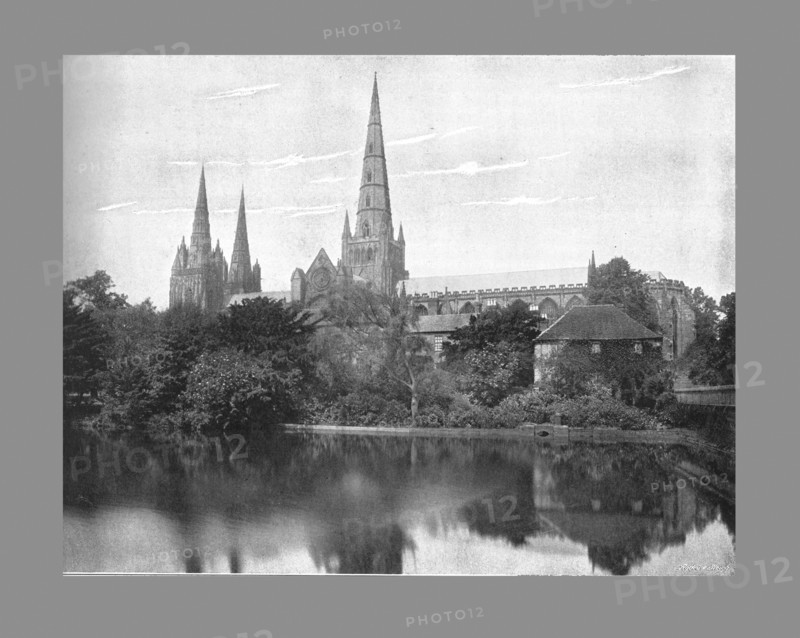 Lichfield Cathedral, c1900. Artist: Valentine & Sons.