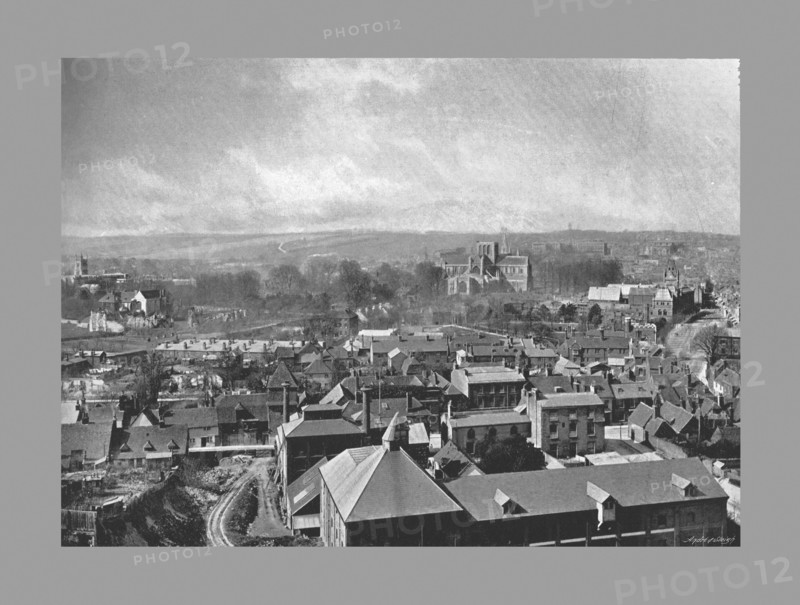 Winchester from St.Giles Hill, c1900. Artist: Henry William Salmon.
