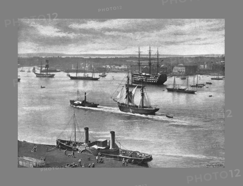 Portsmouth Harbour, c1900. Artist: Alfred John West.
