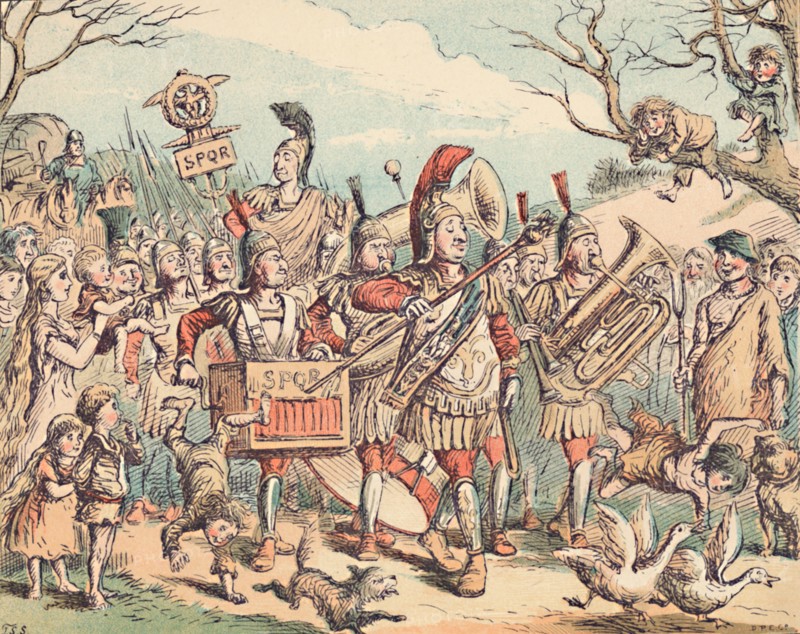 'The Romans in Britain', c1884. Artist: Thomas Strong Seccombe.