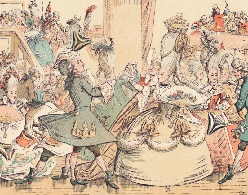 'A Court Ball in the Eighteenth Century', c1884. Artist: Thomas Strong Seccombe.