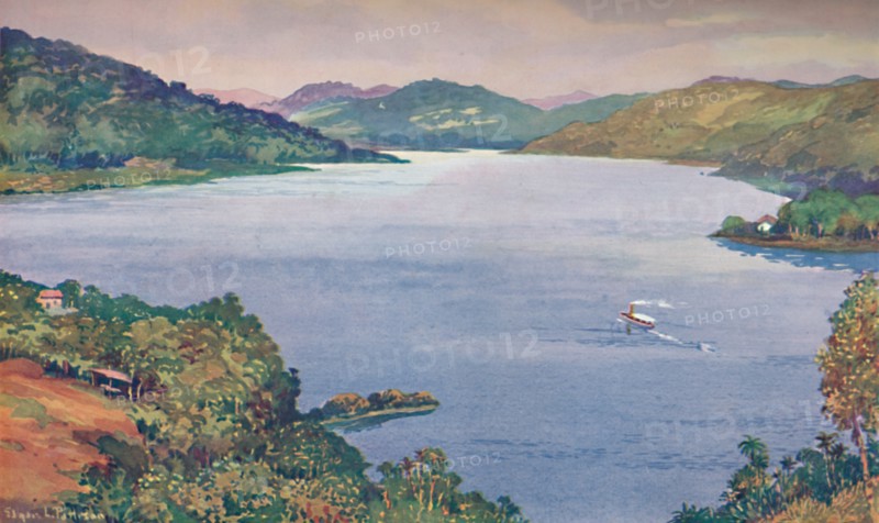 'A glimpse of the great artificial lake at Riberao das Lages', 1914. Artist: Unknown.