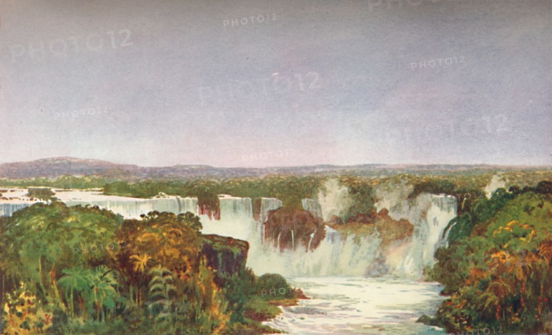 'Partial View of the Falls of Iguassu', 1914.  Artist: Unknown.
