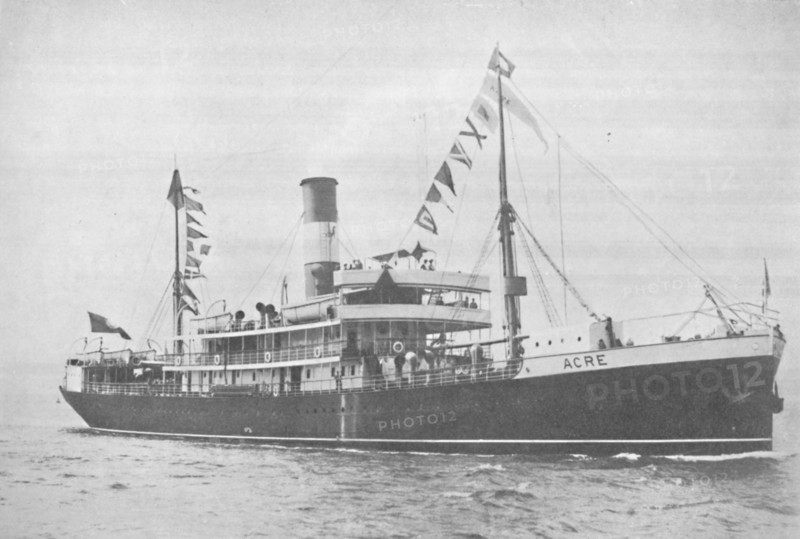 'The Brazilian Lloyd s.s. Acre., 1914 Artist: Unknown.